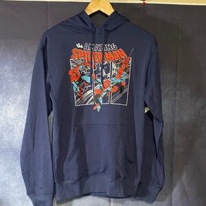 Marvel Navy The Amazing Spider-Man Comic Panel Hoodie